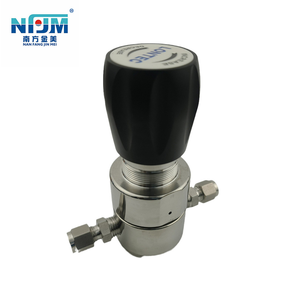工厂批发304/316L不锈钢气体减压阀实验双表头氧氮氦气天然气管道