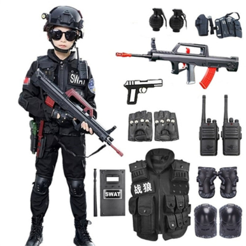 儿童小警察服套装男女童警服小特警装备特种兵军训演出服玩具套装