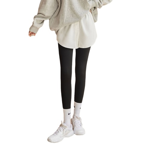 Baby Short Skirt T-Shirt Sweatshirt Base Layer Underwear Decorative False Two-Piece Layered Hem Covers Buttocks Women's Dress