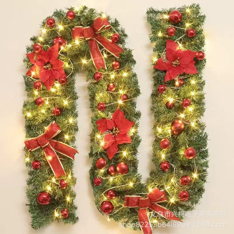2.7 meters 240 heads red decoration plus LED lights