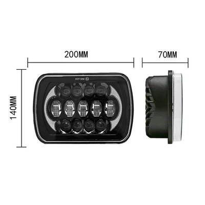 headlight 7-inch 90W spotlight far | İşçi projektorları - 7-inch-13-bead-wrangler-moon-headlight