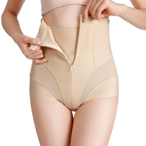 High-waisted tummy control pants, triangle zipper shaping pants, high-waisted tummy control pants, body shaping pants, stomach tightening, flat belly and butt lift