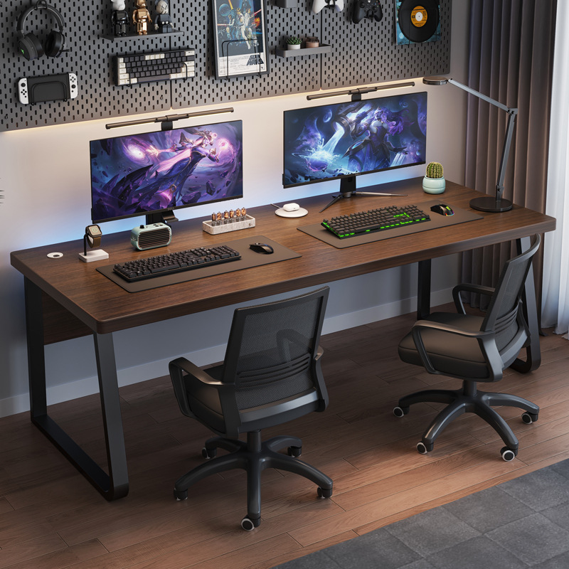 Mesa de computadora de escritorio para dos personas mesa y silla combinada mesa de estudio mesa de trabajo de estudio mesa de oficina en el hogar