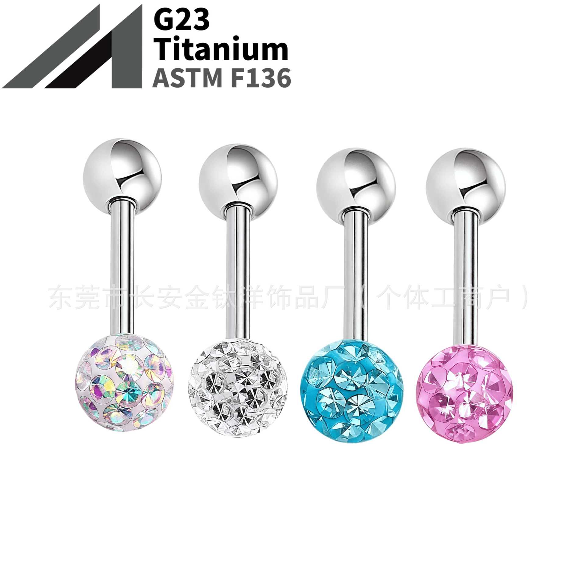 16G labret stud size and finish detail
