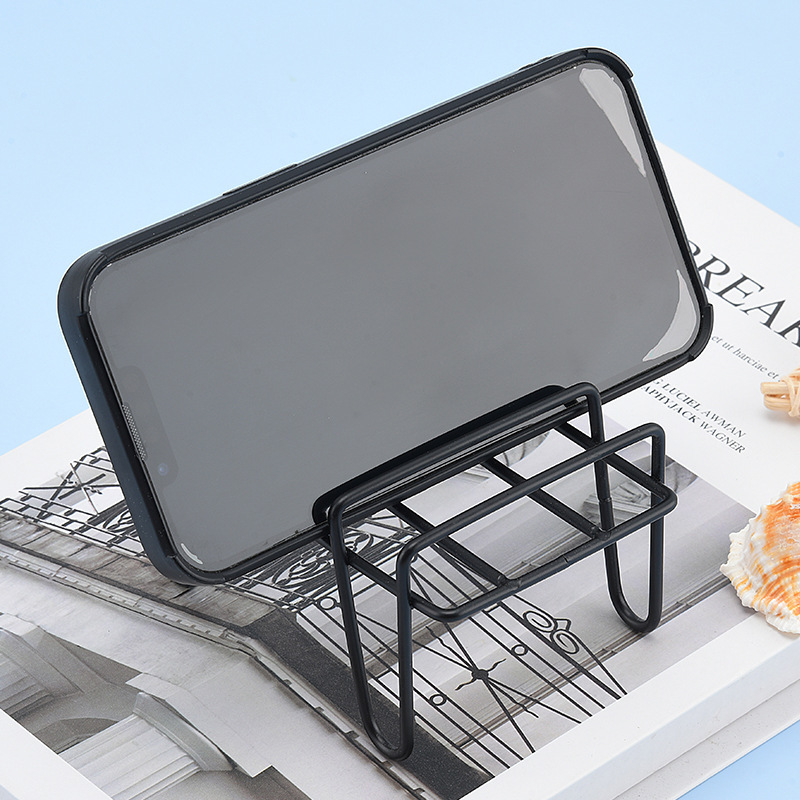 専用デスクトップ携帯電話ホルダー アイアンアート モダン シンプル タブレット クリエイティブ ドミトリー ハンズフリー収納|undefined