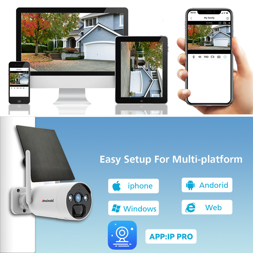 4/8 güneş paneli WIFI kamera kablosuz ağ video gözetim DVR