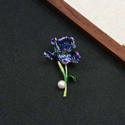 Elegant simulation blooming tulip Yaxa sancaqları - blue-size-634weight-14g