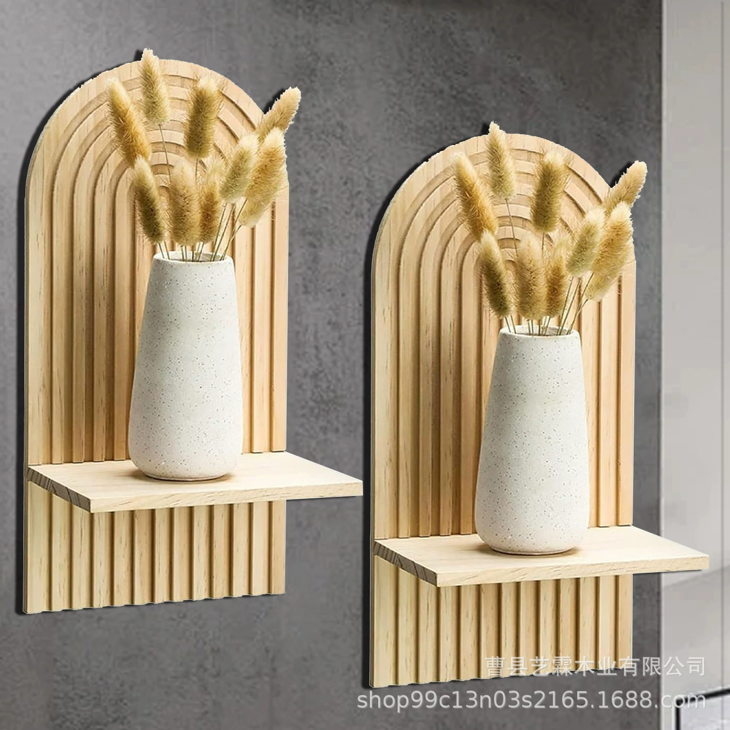 Настенная полка в стиле бохо в форме радуги, деревянная подвесная настенная полка для гостиной, спальни, ванной комнаты, декоративная полка для хранения