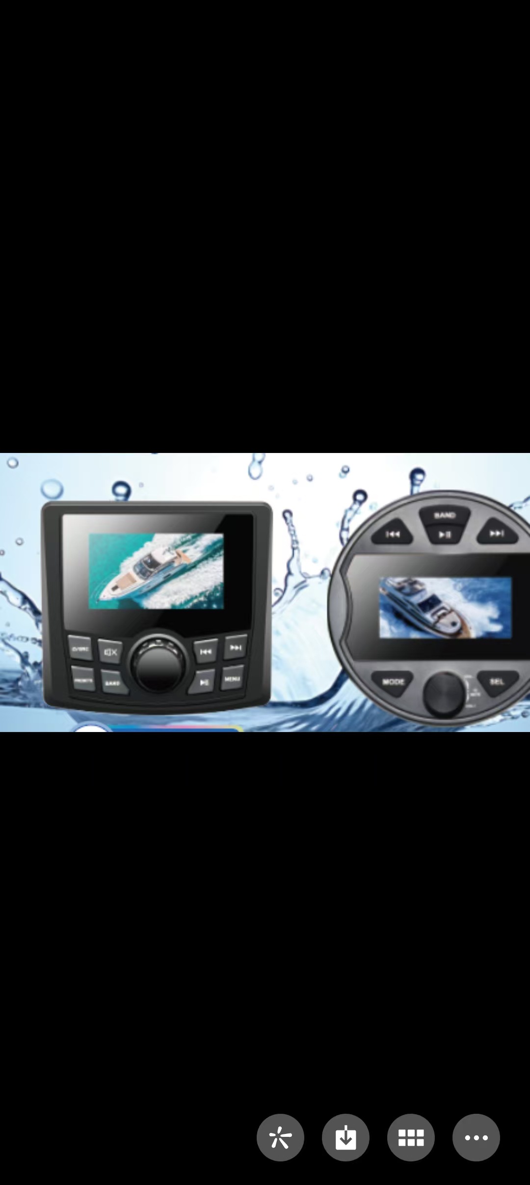 Waterproof Amplifier for Yacht and Motorboat Sauna with Mp3.Mp5, Radio, Portable Speaker, and Bluetooth Connectivity