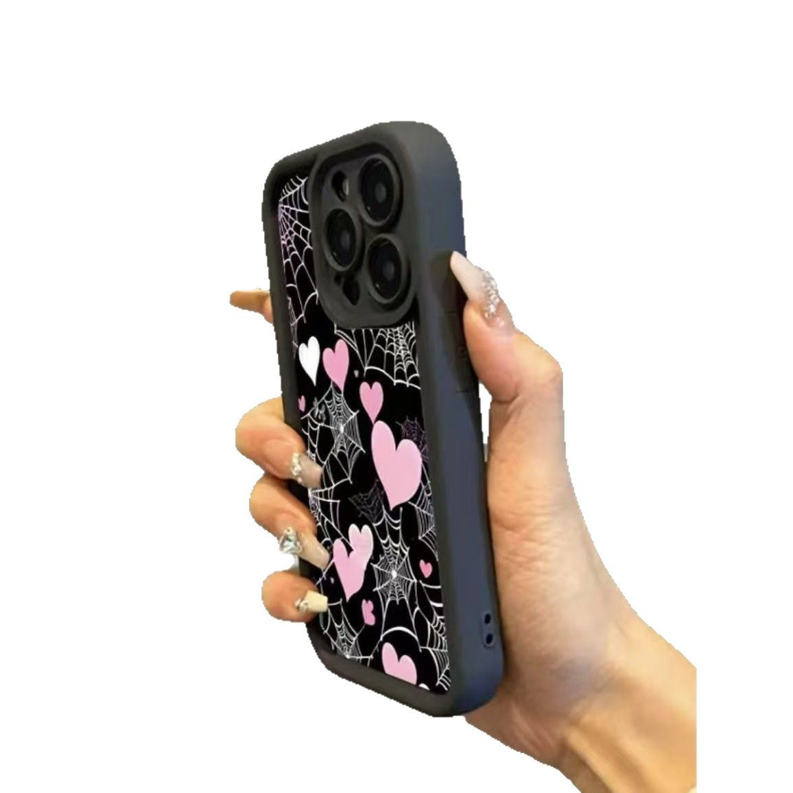 Telaraña amor para iphone16pro funda para teléfono móvil Apple 15/14/13promax nuevo 12x Europa y América