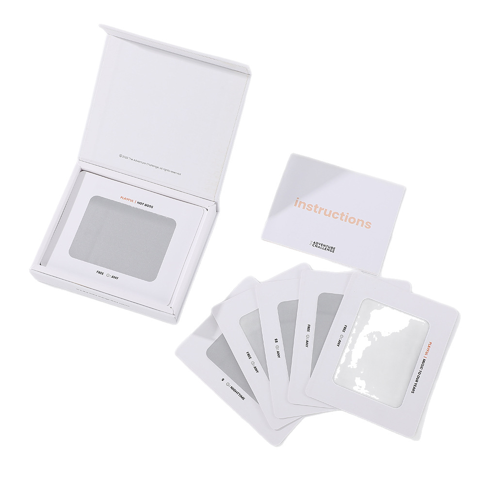 English Date Intimate Challenge Couple Dating Fun Scratch Cards Board Card Game_voghion.com