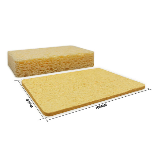 Compressed Cellulose Sponge Cloth Kitchen Cleaning Scouring Pad Water Absorbent Pot Scrub Brush 12 Pack