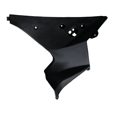 Motorcycle Fender: Shell, Hood, Fender - right-upper-triangle-plate-black
