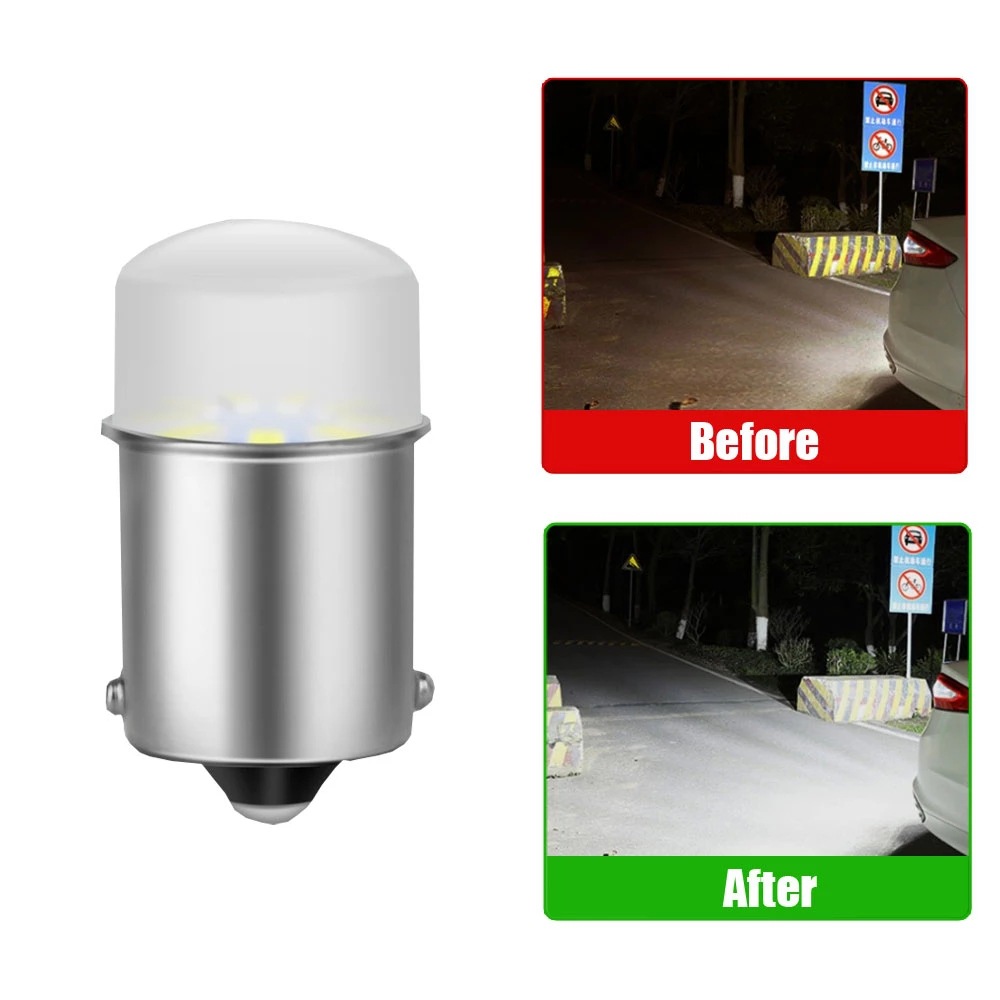 Lámpara de dirección LED 1156 3014 9smd 1157 lámpara de freno alta luz de marcha atrás BA15S blanco