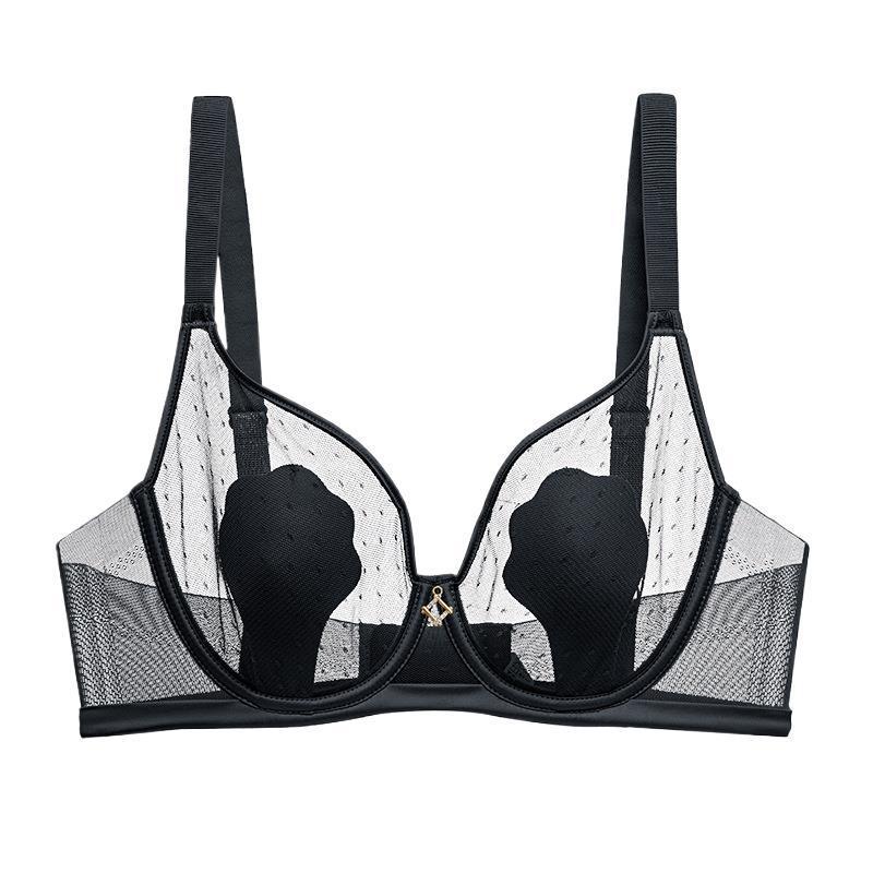 [Orejas] AnLiFang sujetador delgado pecho grande pequeño anti-convexo sexy ropa interior francesa encaje