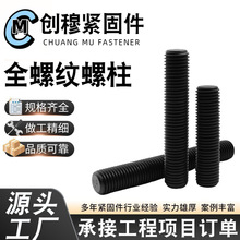 双头螺栓全螺纹螺柱碳钢镀锌高强度双头螺杆化工35crmo双头螺栓