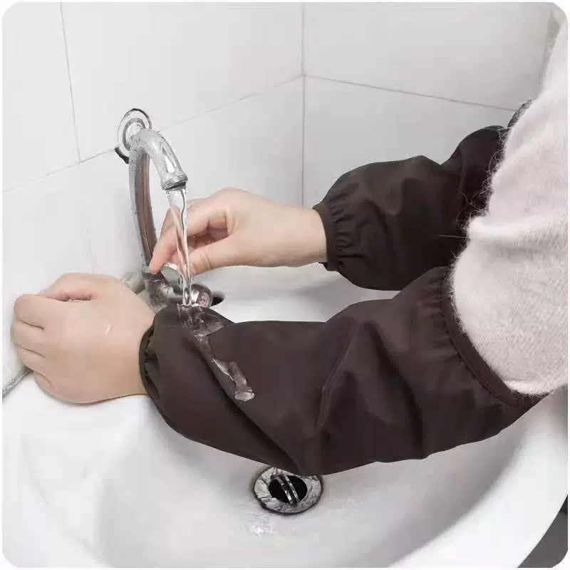 防水袖套成人男防油污夏秋季加长劳保工作套袖女厨房护袖办公防脏