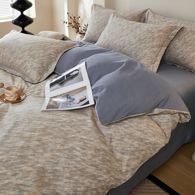 Cama de molido simple conjunto de cuatro piezas 2025 nuevo invierno engrosado sábanas cubierta de cama de algodón puro