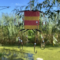 新款帶夜光珠長子線翻版鈎加長子線翻板鈎獨立包裝一包2付鈎子