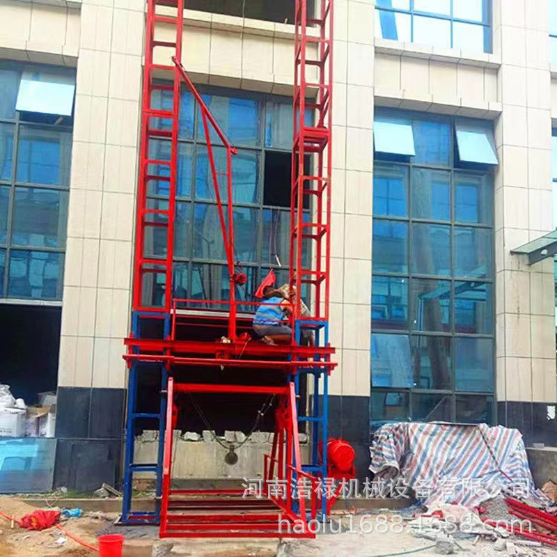 物料提升机 施工升降机卸料平台 吊篮井架室内升降式龙门架