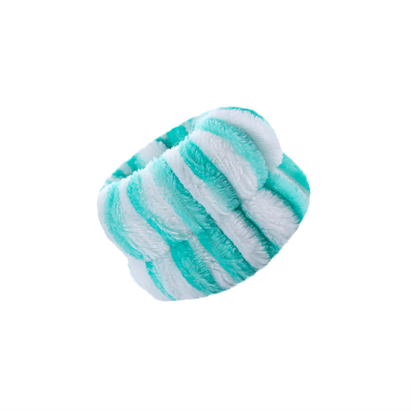 Europa y América transfronteriza Amazon de felpa de color sólido lavado de cara correa de muñeca deportes pulsera banda de pelo impermeable lavado de manos pulsera
