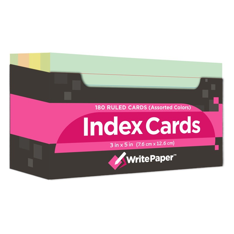 Kaisa tarjetas de índice tarjeta de índice americano Tarjeta de nota papel nota marcador blanco línea horizontal estudiante