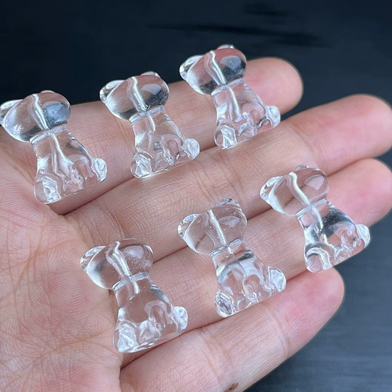 Натуральный оригинальный камень белый кристалл без лица кошачий кулон DIY ручной работы гравировка ожерелье подвески аксессуары из левого и правого отверстий