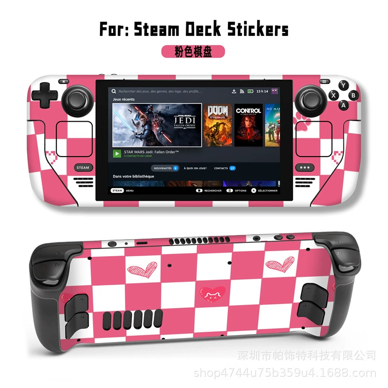 Подходит для наклейки Steam Deck, наклейка на Steam Deck Patch, Steam Panda, вручную, персональный пиксель