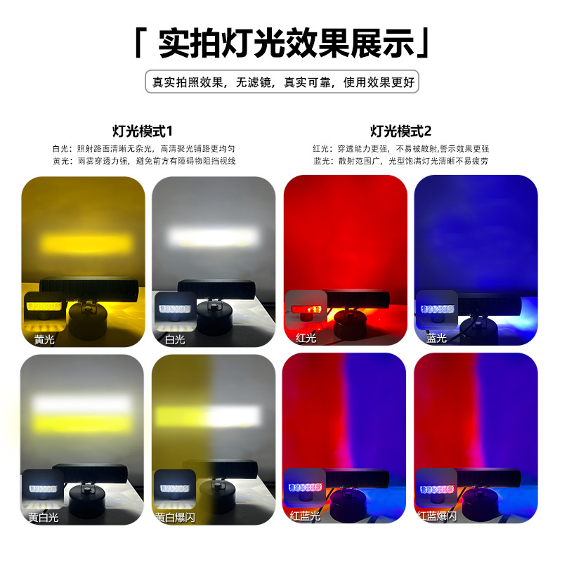 10 perlas super brillante camión motocicleta LED spotlight 30V modificado vehículo de ingeniería de vehículos todoterreno faro elevadora coche