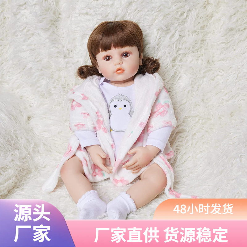 EBA silicona CM comercio electrónico regeneración bebé 55 recomendado Aliexpress Y muñeca de venta caliente muñeca suave comercio exterior Amazon