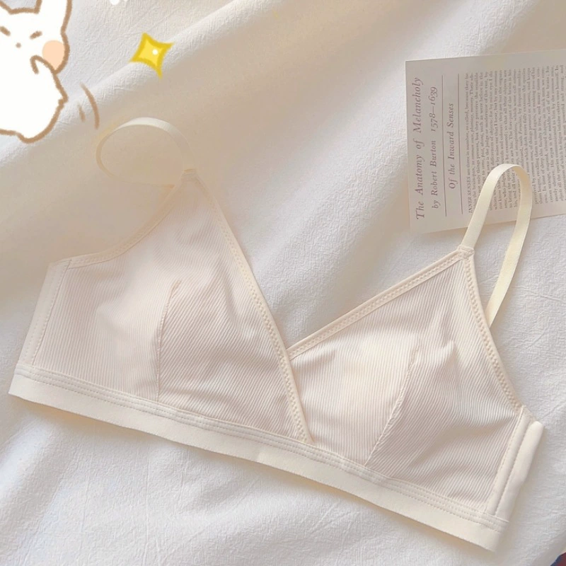 Lace underwear, push up bra, comfortable thin wireless bra, french style
