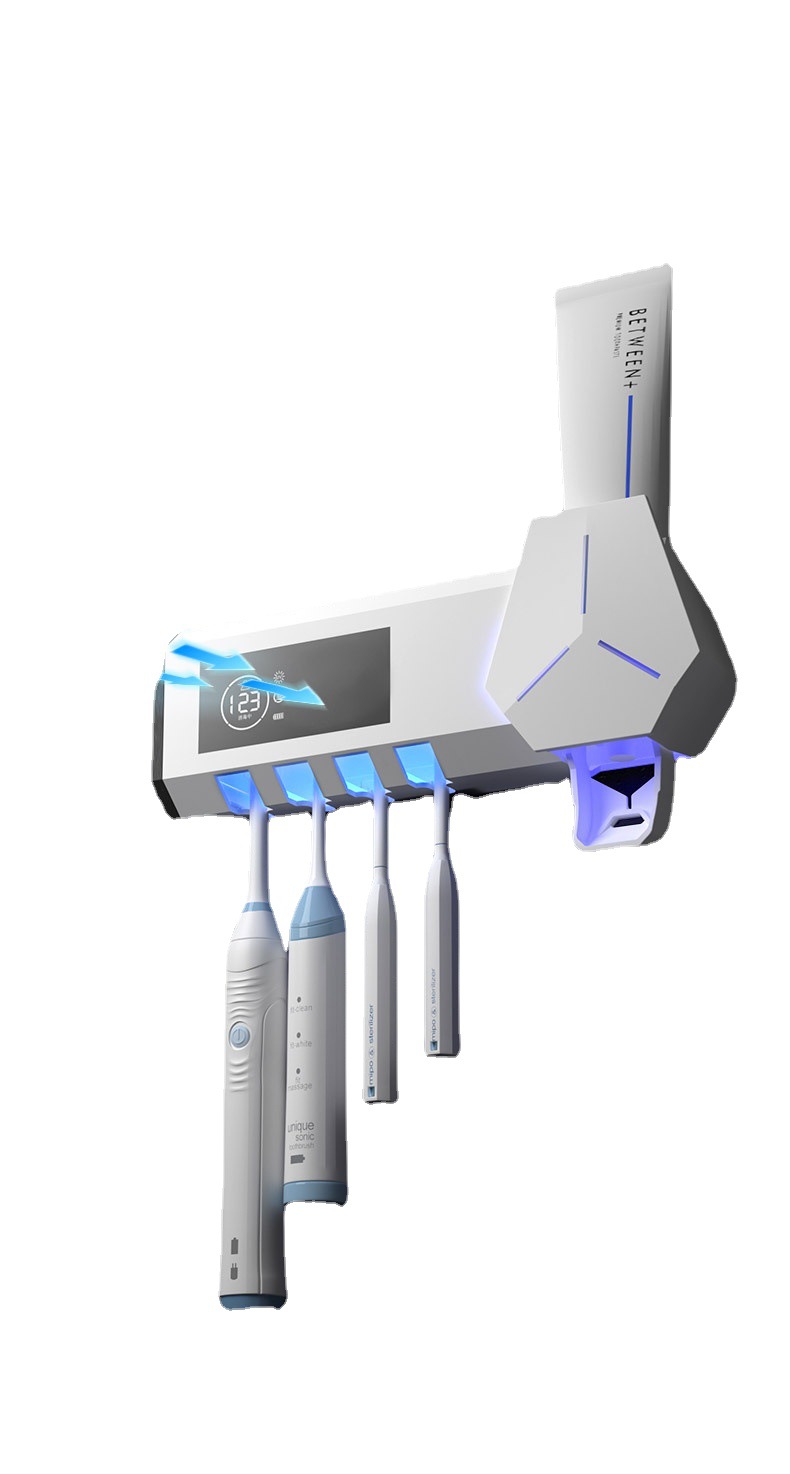 <跨境专供>C8牙刷消毒器采用UVC紫外线主动+循环杀菌双模式