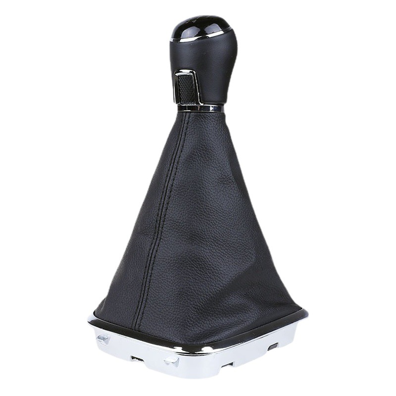 Funda Protectora de Piel Negra para Palanca de Cambios, Compatible con Modelos Volkswagen Jetta y Santana 13-15 con Transmisión Automática image 1