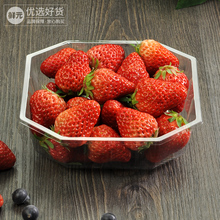 IP9D整箱一次性无盖水果盒草莓盒菠萝打包盒果切透明塑料包装