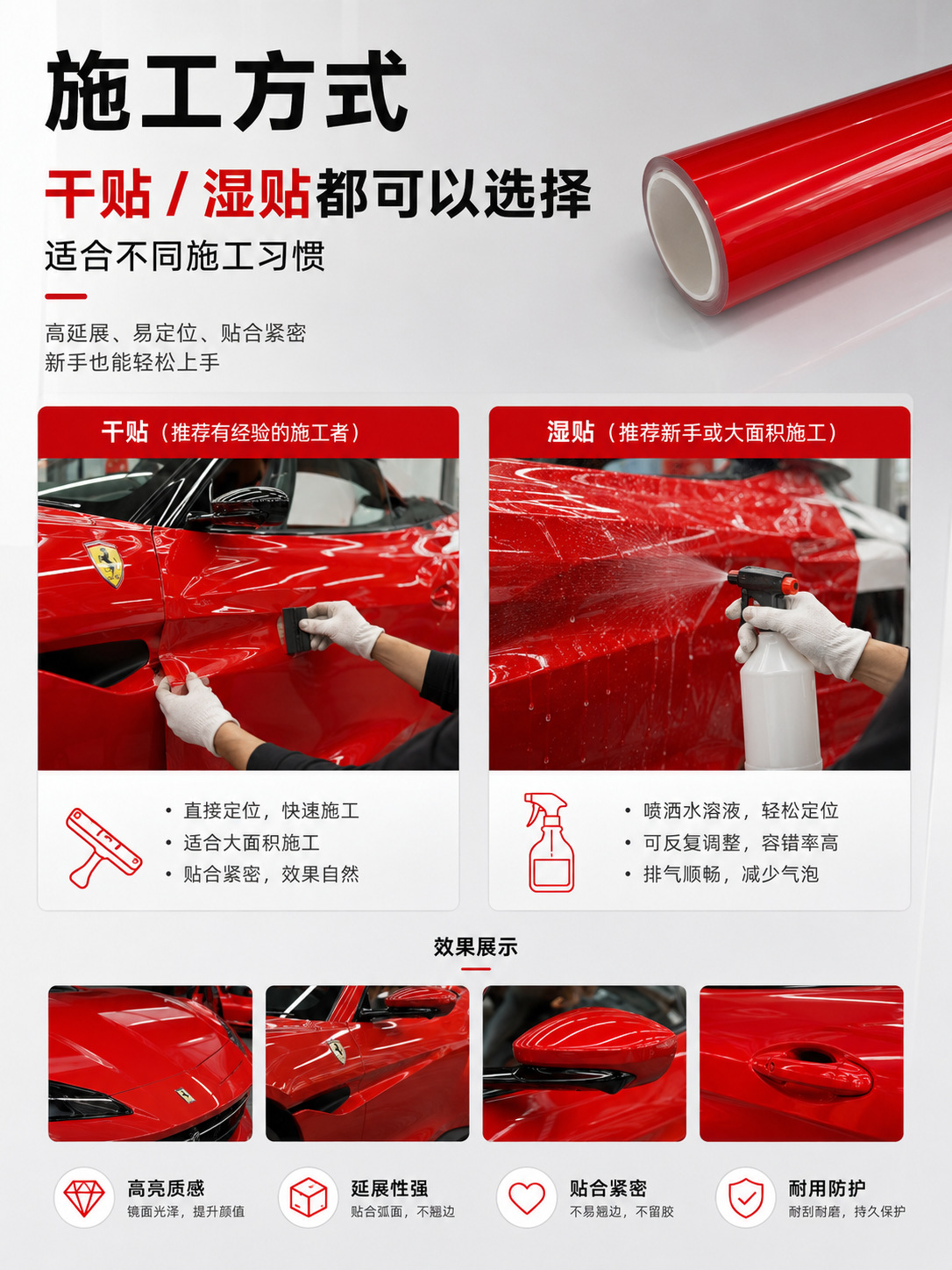 Tpu Colored Car Wrap Film Beetroot Purple Ppf Car Body Film Pet In-Stock Source Factory Wholesale