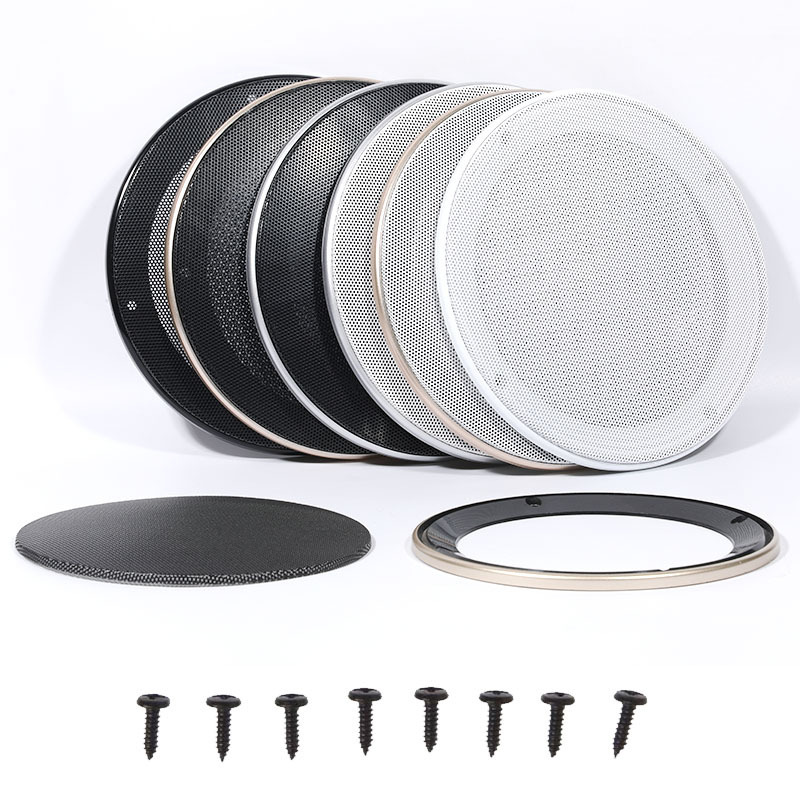4-8-inch speaker mesh cover car speaker modification accessories audio protection iron mesh speaker decorative ring