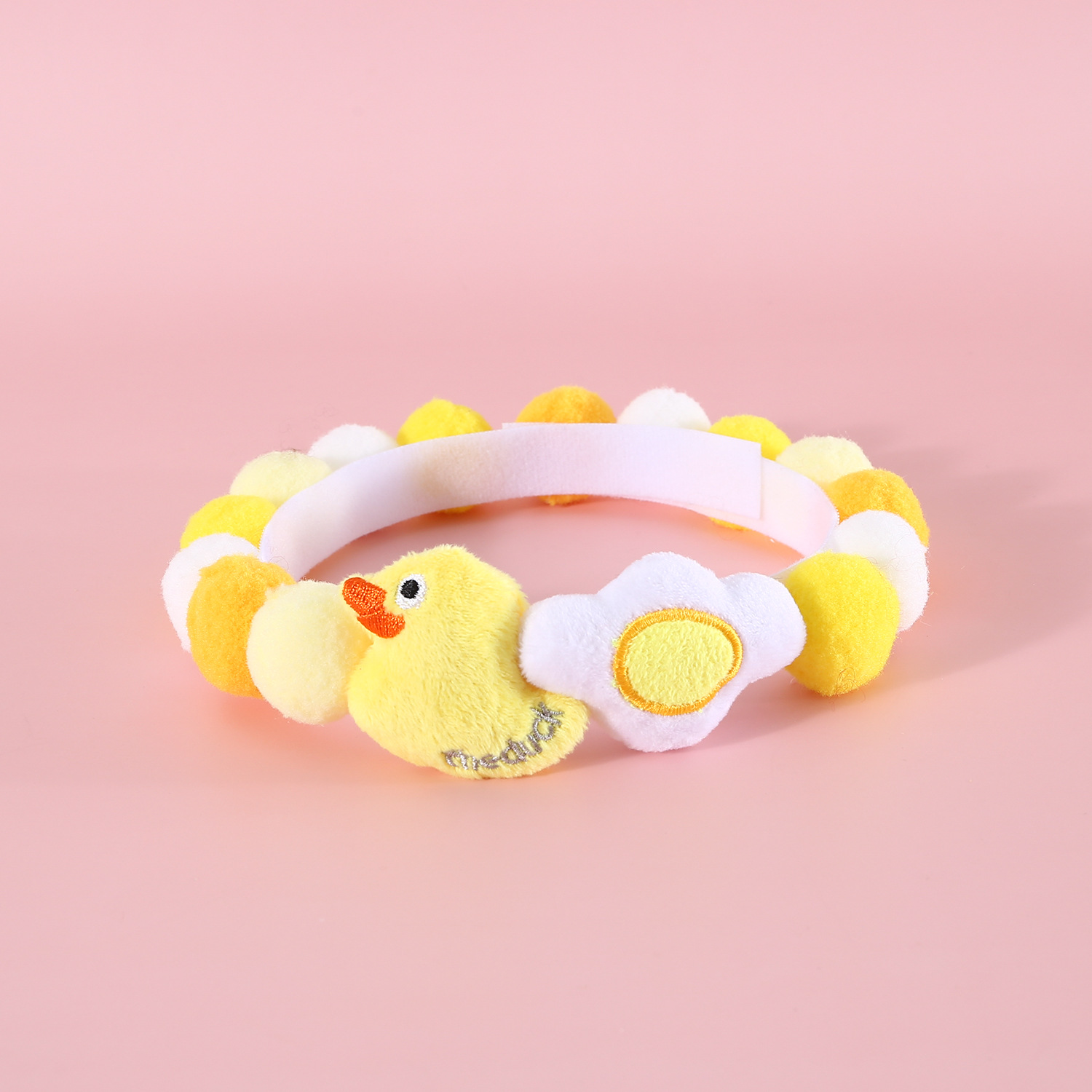 Perro de mascota gato de dibujos animados peludos rabanes osos huevos de bolsillo pato collar de pelota de color buckle de cumpleaños