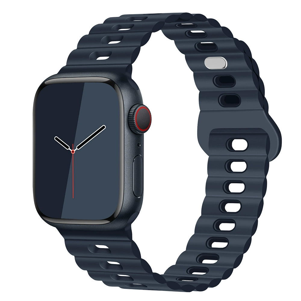 Apple, силиконовый браслет для часов, двухцветные дышащие спортивные часы