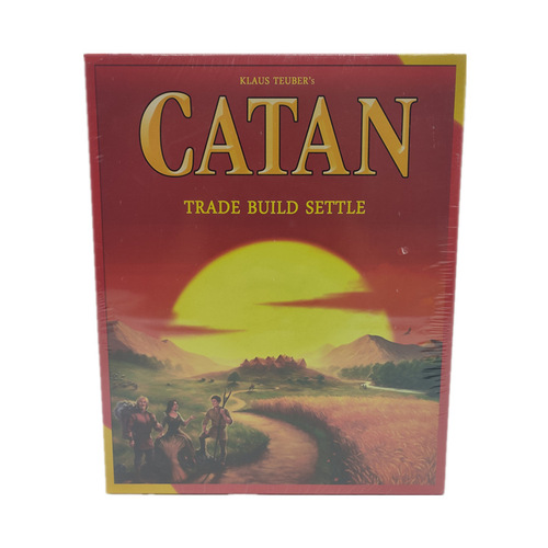 Catan Board Game in Cross-Border English Version for Adults and Children, an Intelligent and Leisure Toy Card Game