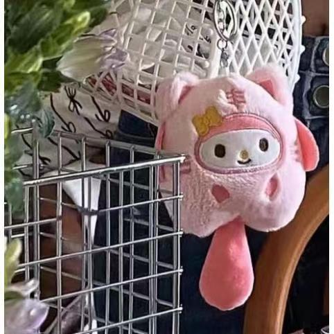 Disfraz Kitty Kitty Meimei colgante japonés para ganar dinero gato caricatura bonito payaso bolsa de pescado colgante