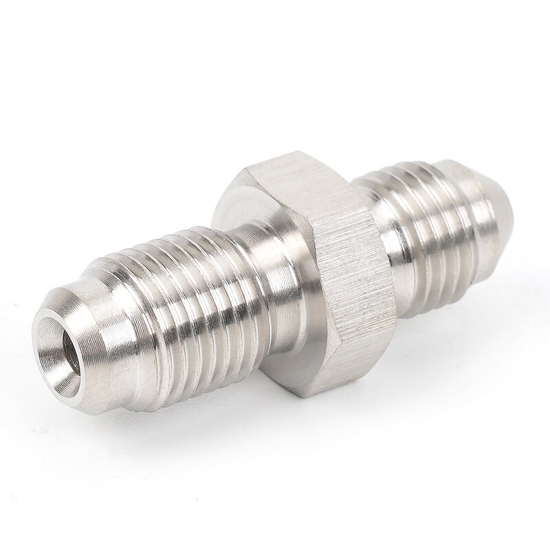 Car Modification Parts An3 Adapter M12X1 Aluminum Alloy Connector M10X1 Stainless Steel External Thread Connector Cross-Border