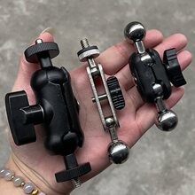 17mm球头转1/4内外手机支架替换云台万向轮转接头豌豆荚连接配件