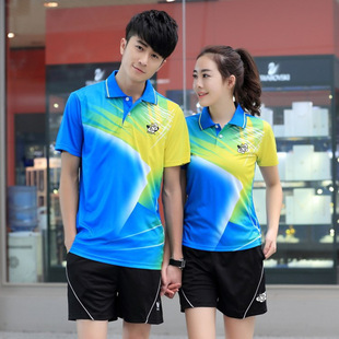 New table tennis clothes quick-drying T-shirt men and women couple wear team competition casual sportswear 36151