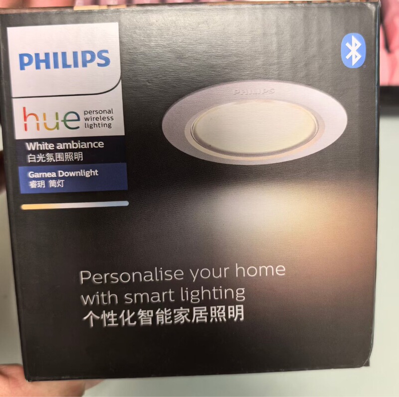 Philips Hue Garnea Smart Home Led Downlight with Dimming and Color Adjustment, Homekit Voice Control