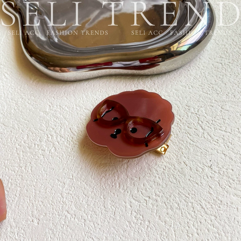 Очки, булавка краба, небольшой челка, элегантная hair accessory
