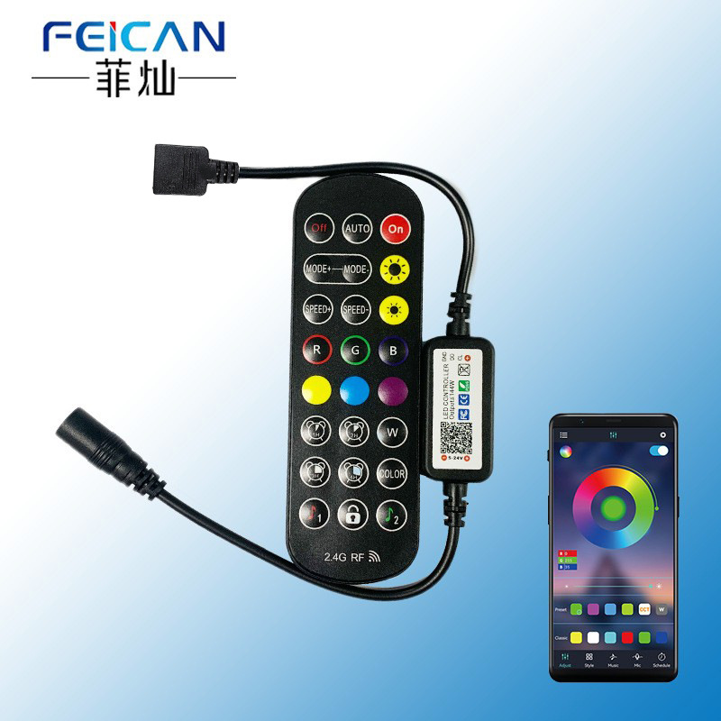 5V12V24V ışık şeridi fantom denetleyici 24 tuşlu Baolian lamba Bluetooth RGB dimmer renkli LED ışık şeridi kontrolü