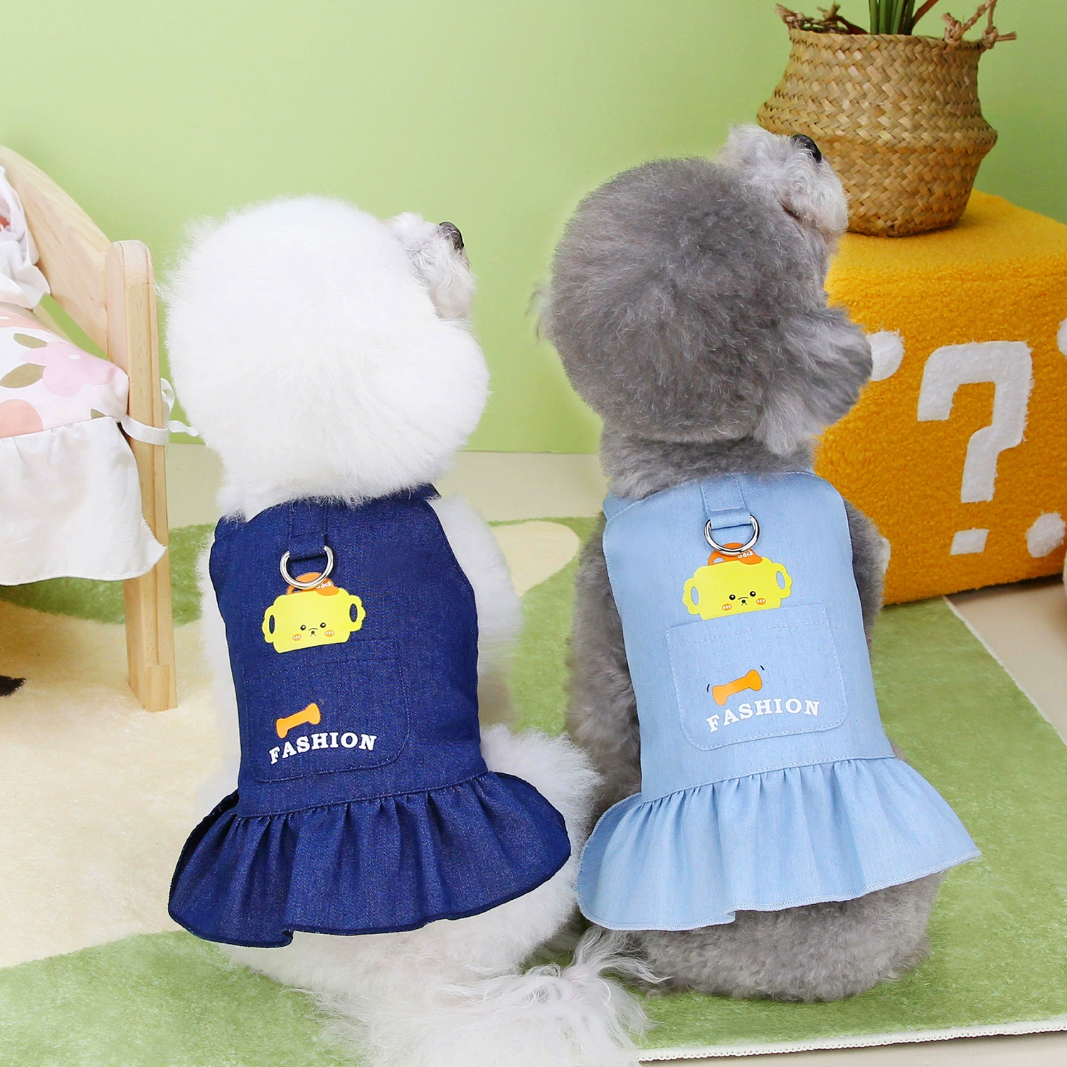 24 Love Bone Traction Юбки Домашние животные Буксировочная одежда Домашние животные Принцесса Юбка Домашние животные Одежда Весна Лето Новый