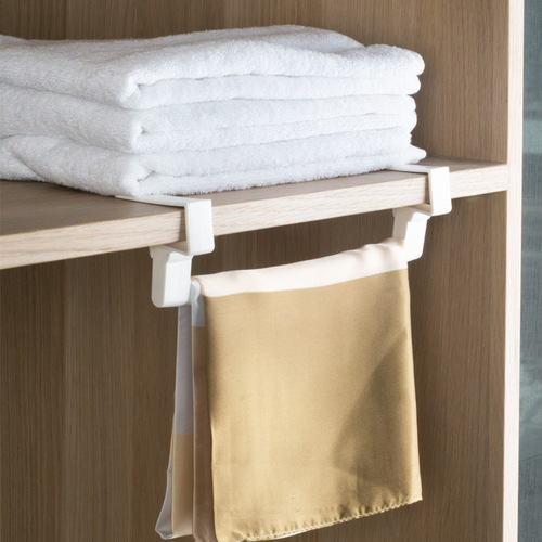 1378 Kitchen cabinet door rag rack simple bathroom towel rack nail-free plastic drain rag rack drying rack