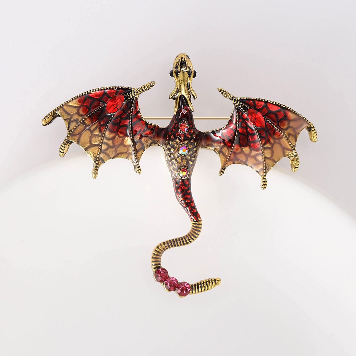 21g Weight Artificial Rhinestones Inlay Material Brooches Classification Banquet, Party, Street Occasion Alloy Material Animal Pattern Women's Gender Enamel Design Casual Style Casual Pin Animal Alloy Enamel Artificial Rhinestones Women's Brooches 19