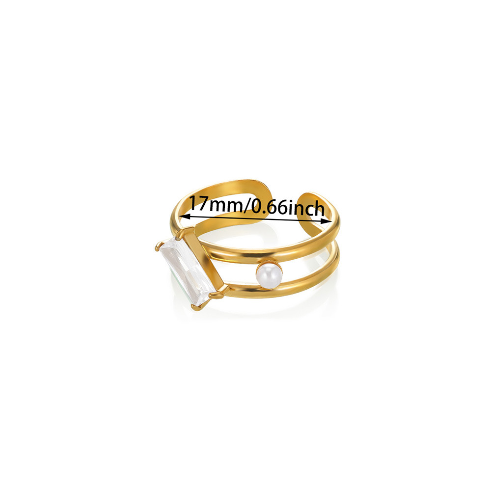 8g Weight 0.03µm-0.05µm Gold Plating Thickness PVD Coated Gold Plating Process 18K Real Gold Plated Plating Material Zircon Inlay Material Open Rings Classification 1 Piece Quantity Casual, Daily, Shopping Occasion 304 Stainless Steel Material Waves, Crown Pattern All Seasons Season Women's Gender Elegant, Classic Style, Affordable luxury style Style Waterproof Non Tarnish, Plating Craft PVD Coated Real Gold Plated 18K Gold Waves Crown 304 Stainless Steel Elegant Classic Style Affordable Luxury Style Waterproof Non Tarnish Open Rings 16